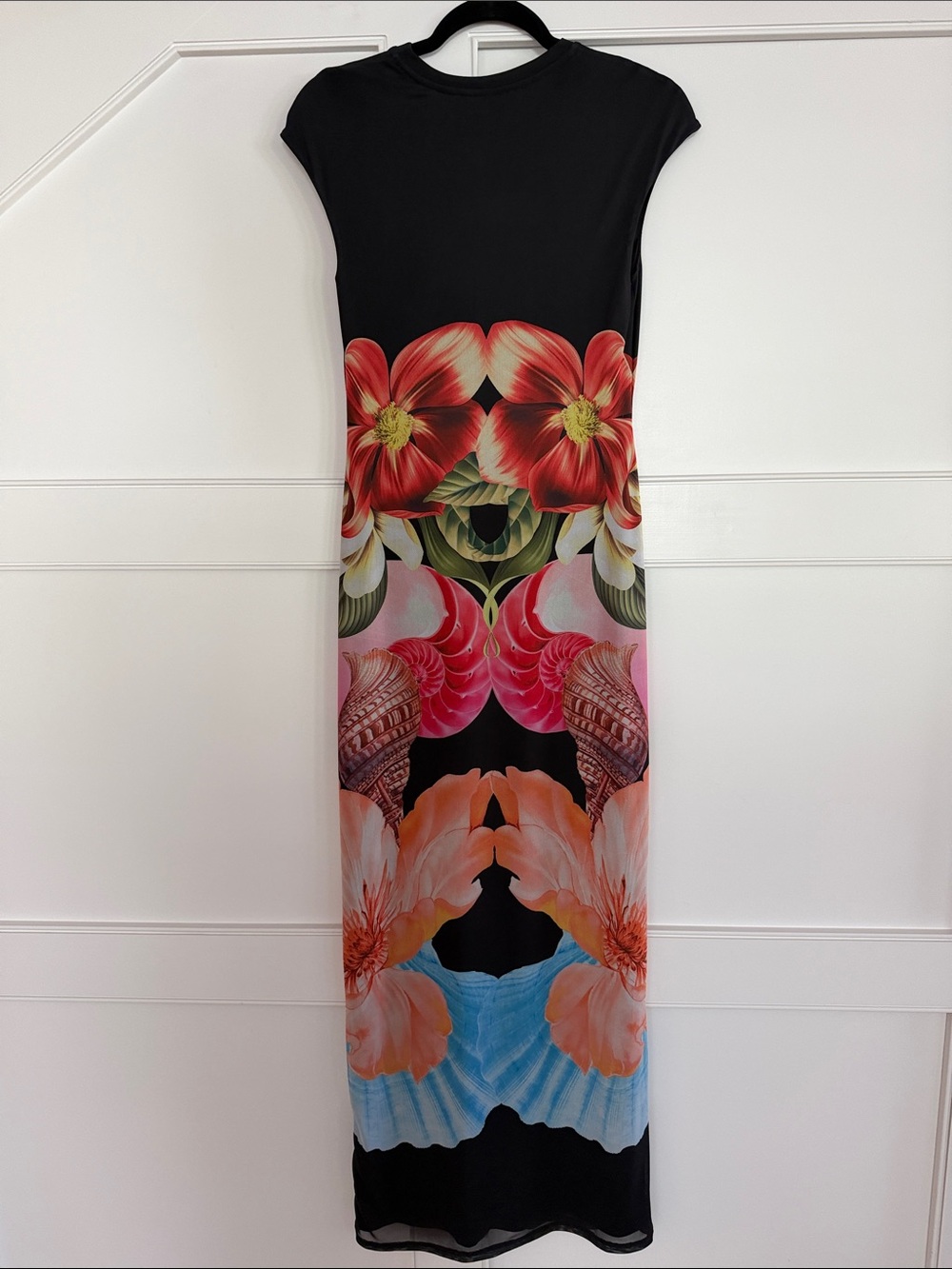 AFRM Cody Maxi Dress Hibiscus Shell - Picture 4 of 4